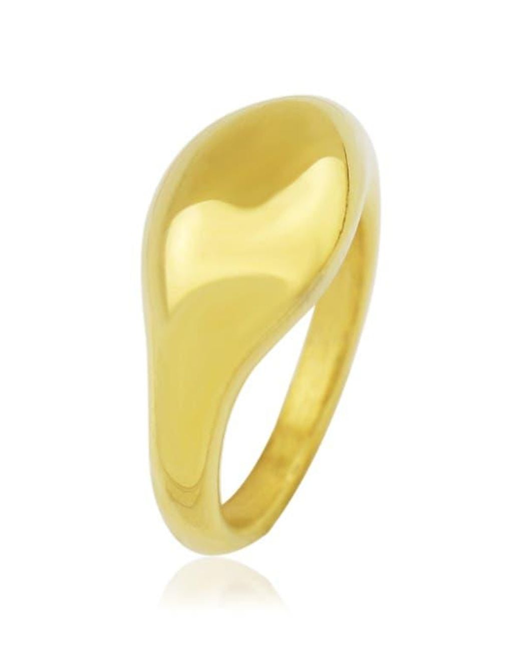 Rebel Yellow Wide Orb Ring
