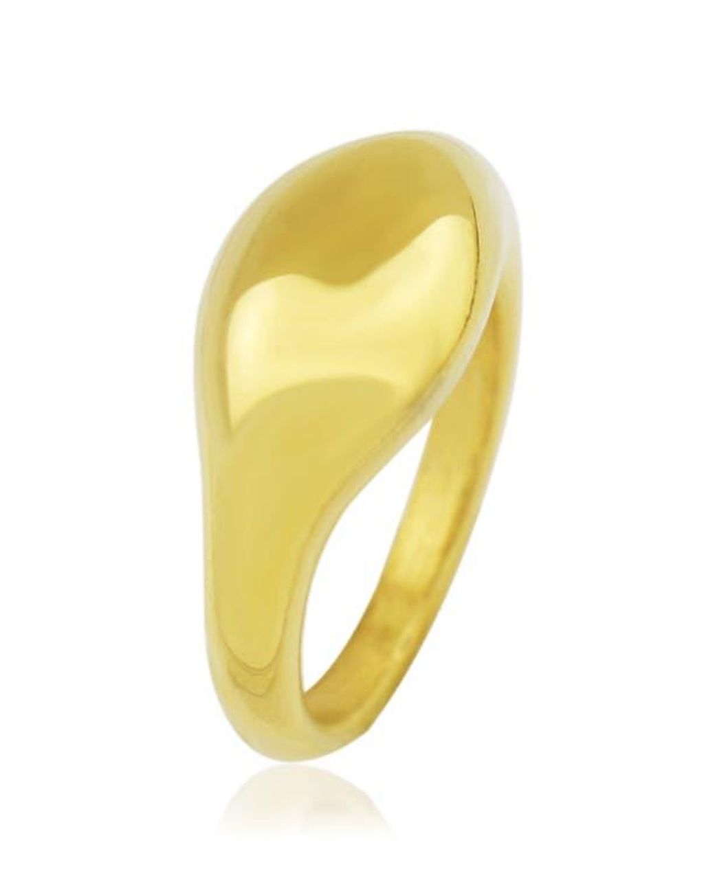 Rebel Yellow Wide Orb Ring