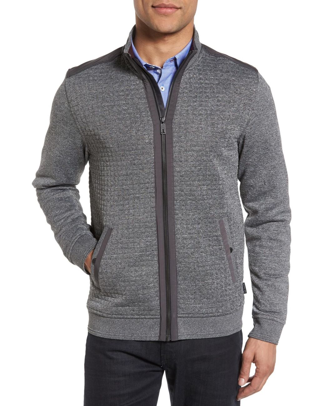 Ted Baker Whooty Full Zip Fleece Jacket in Gray for Men | Lyst