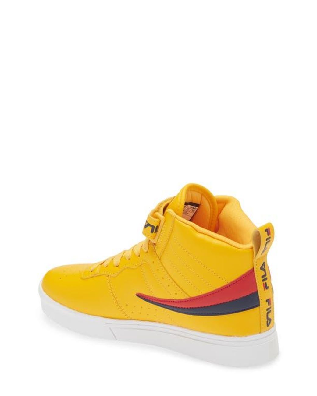 yellow high top filas