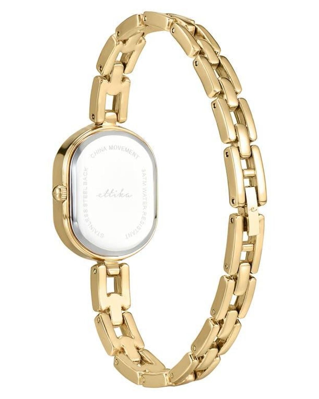 Ettika Metallic Elegant Link Bracelet Watch