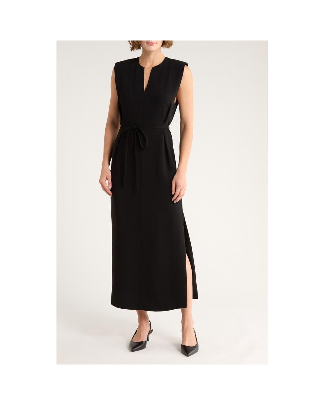 Rag & Bone Moira Sleeveless Maxi Dress in Black | Lyst