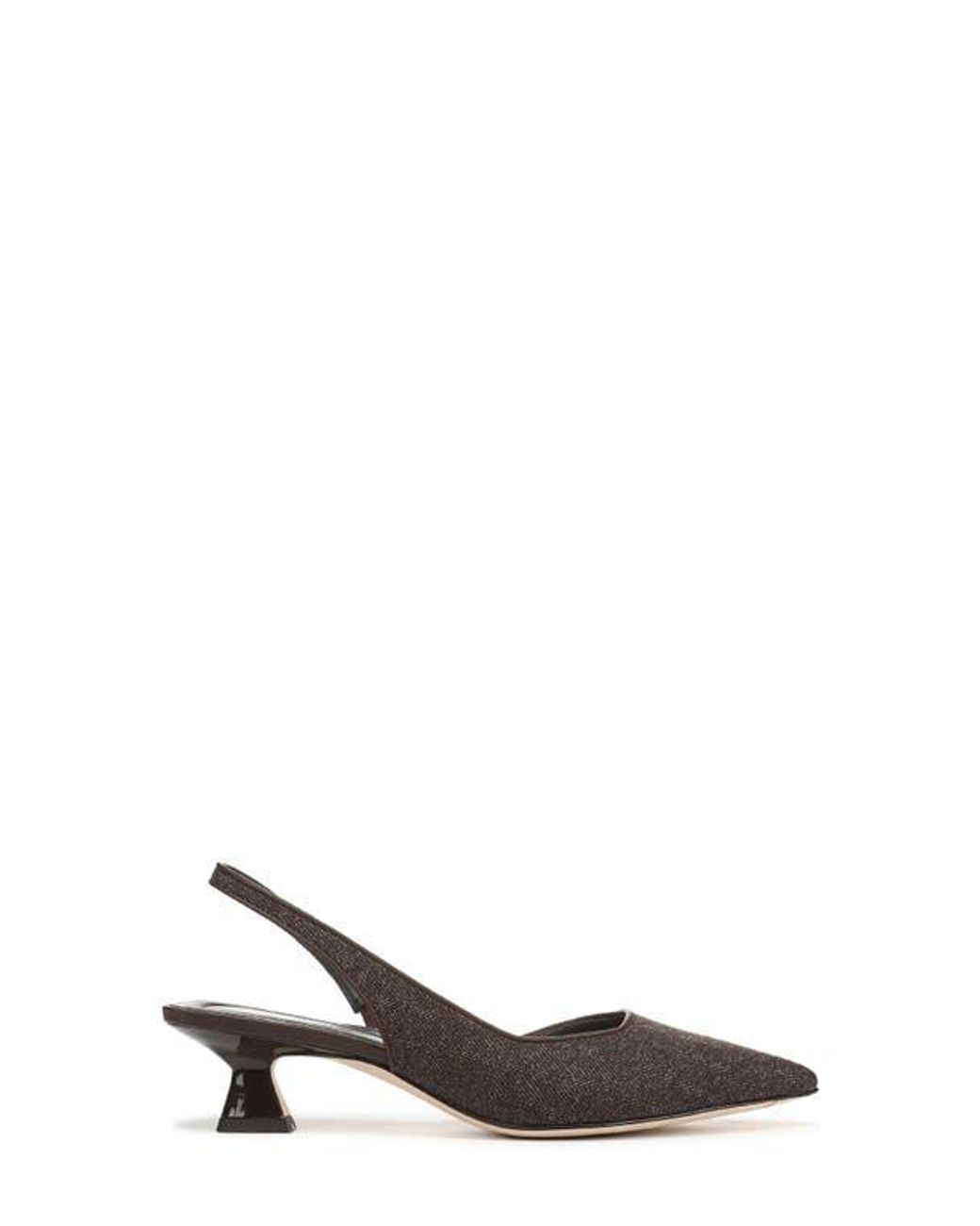 Sarto Brown Devin Kitten Heel Slingback Pump
