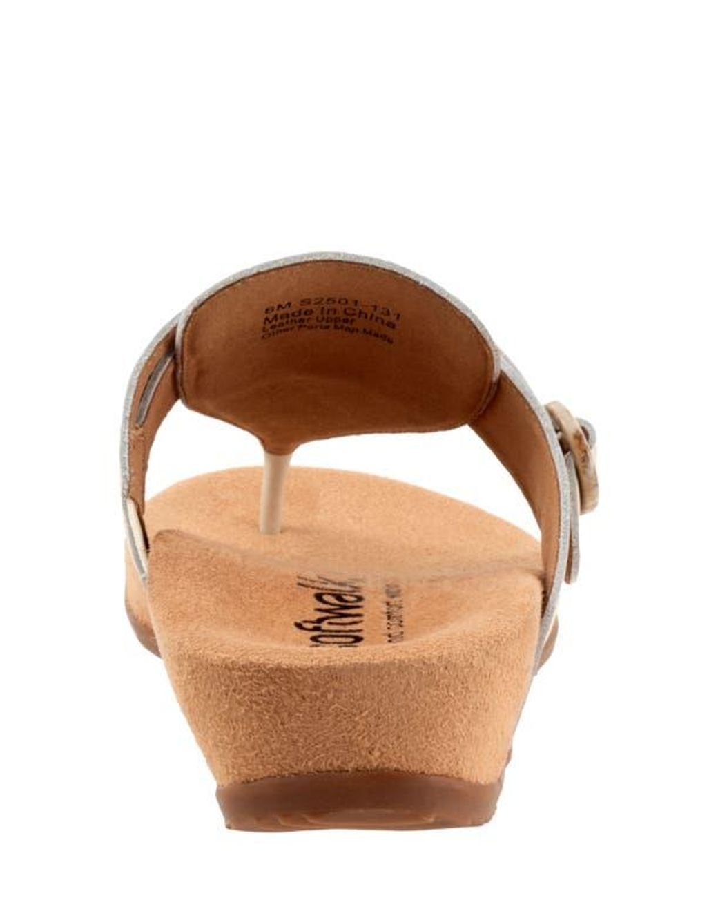 Softwalk® Natural Belize T-Strap Sandal