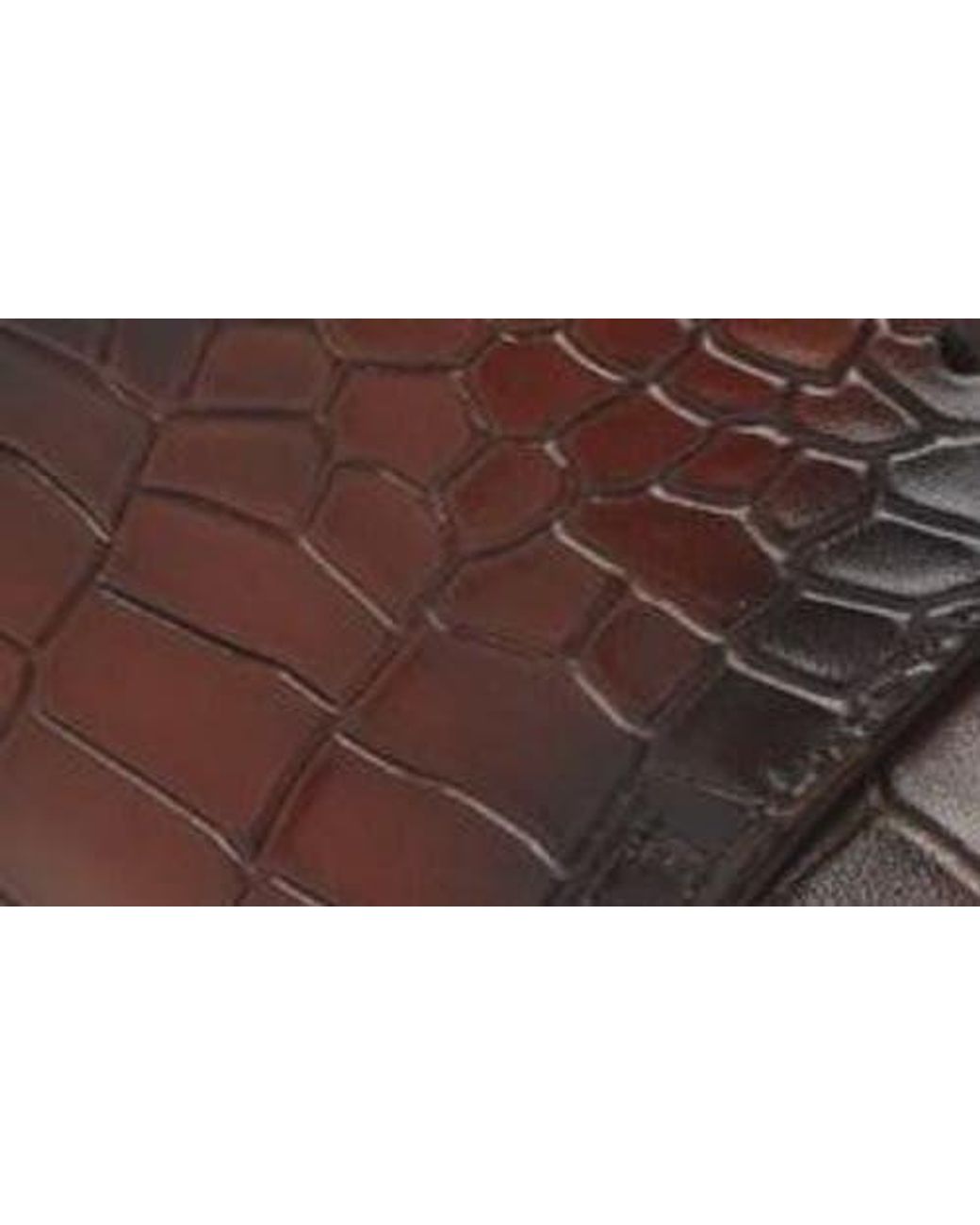 Mezlan Brown Croc Embossed Derby for men