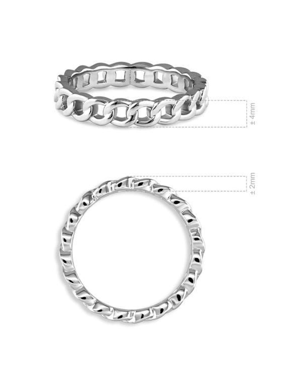 DEVATA Metallic Curb Chain Ring