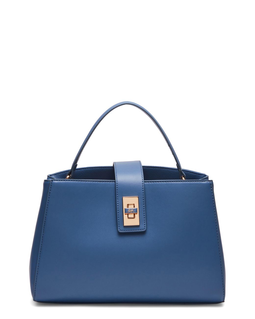 Anne Klein Medium Top Handle Turnlock Bag in Blue | Lyst