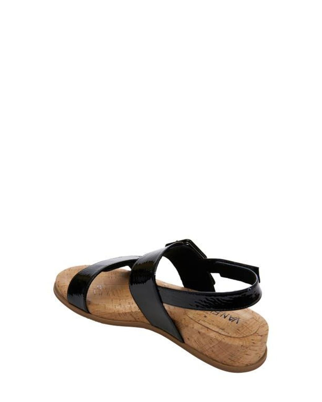 Vaneli Black Nelly Wedge Sandal