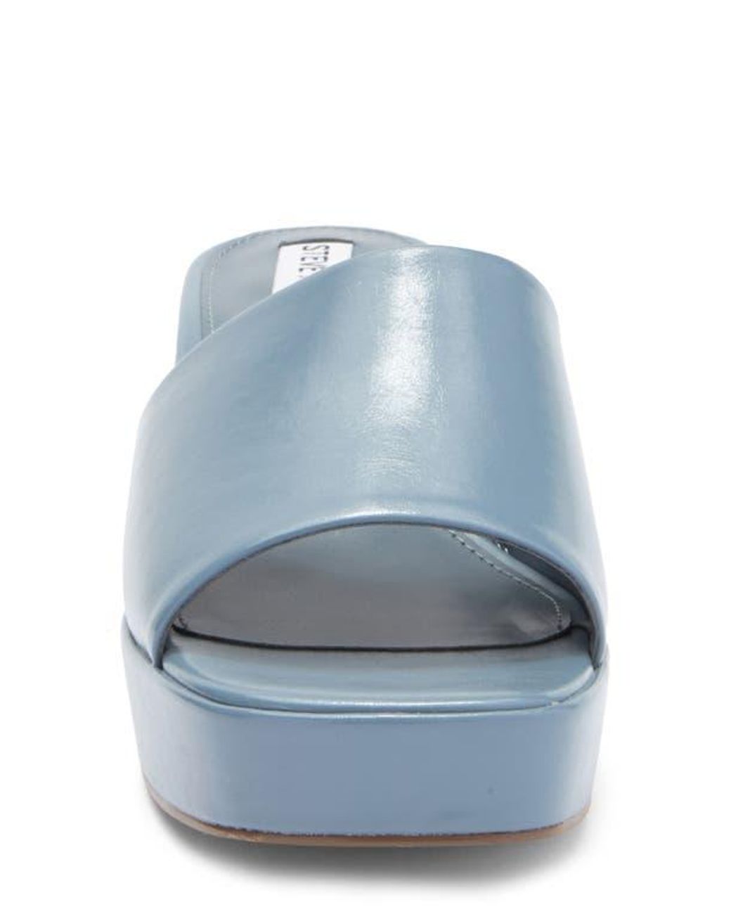 Steve Madden Troyye Platform Sandal in Blue | Lyst
