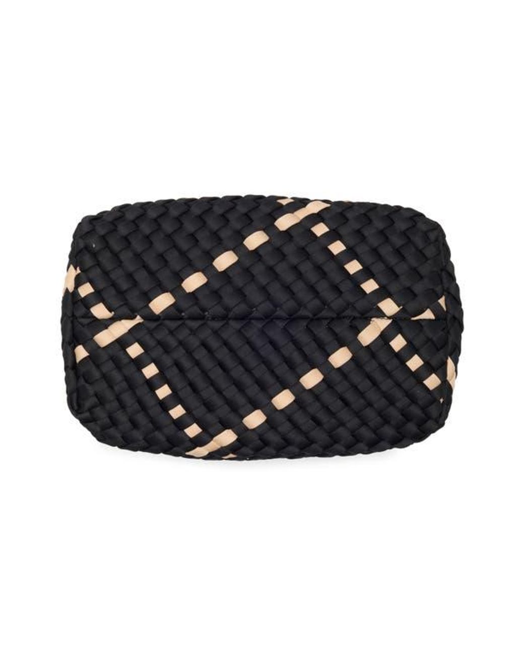 BCBGMAXAZRIA Small Neoprene Woven Tote Bag in Black | Lyst