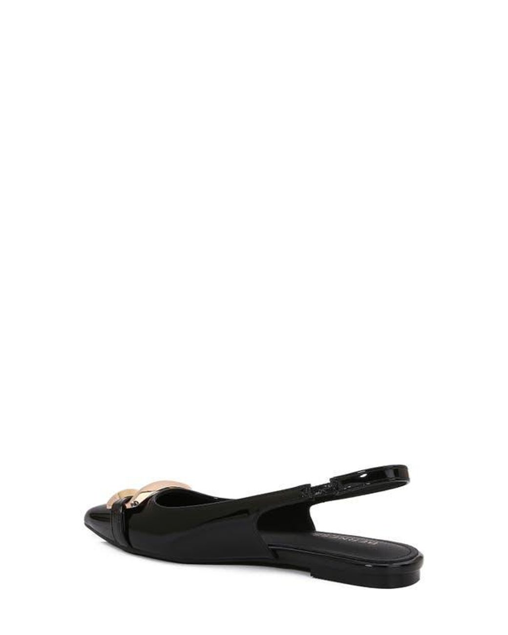 BERNESS Black Caeli Buckle Slingback Flat