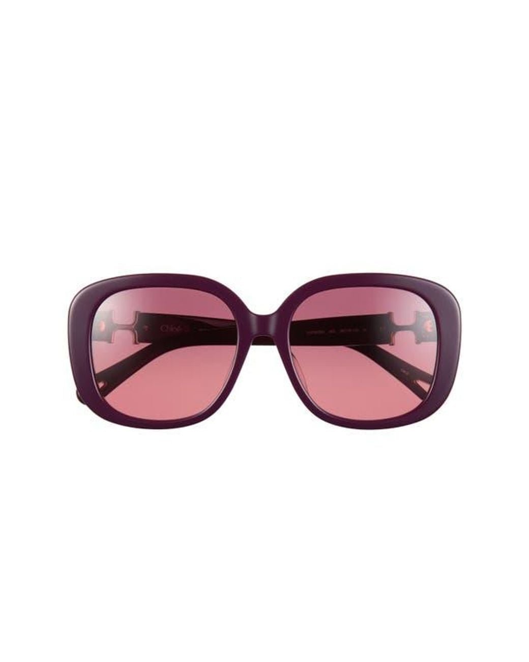 Chloé Pink 56Mm Square Sunglasses