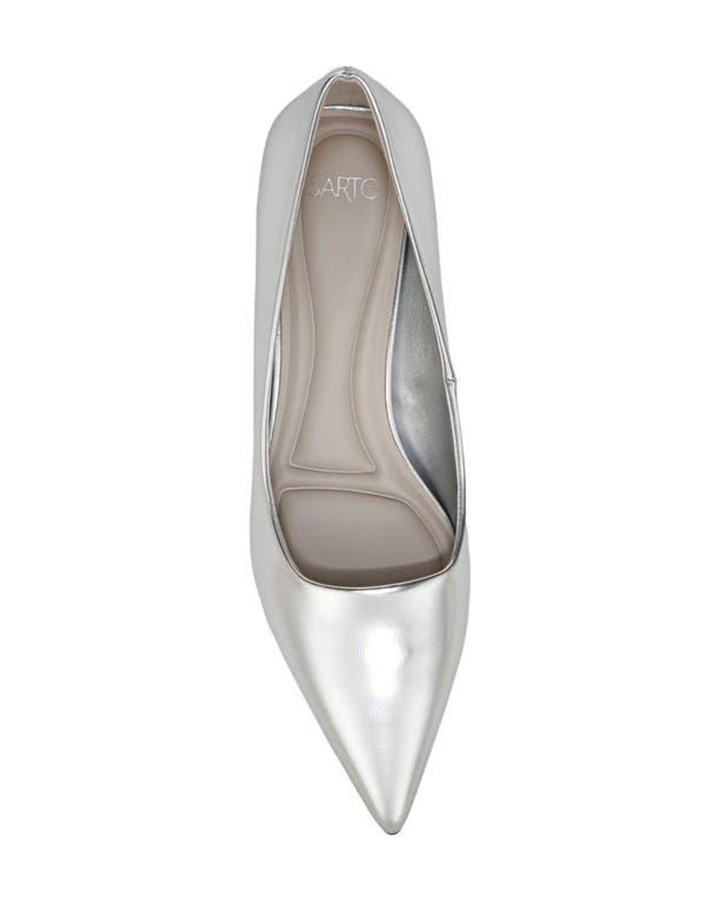 Sarto White Diva Kitten Heel Pointed Toe Pump