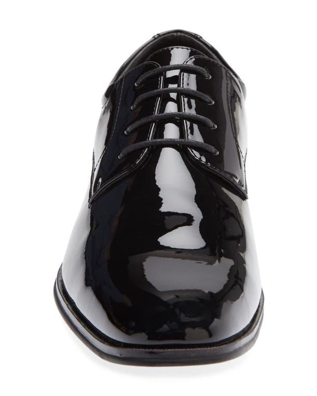 Gordon Rush Black Plain Toe Derby for men