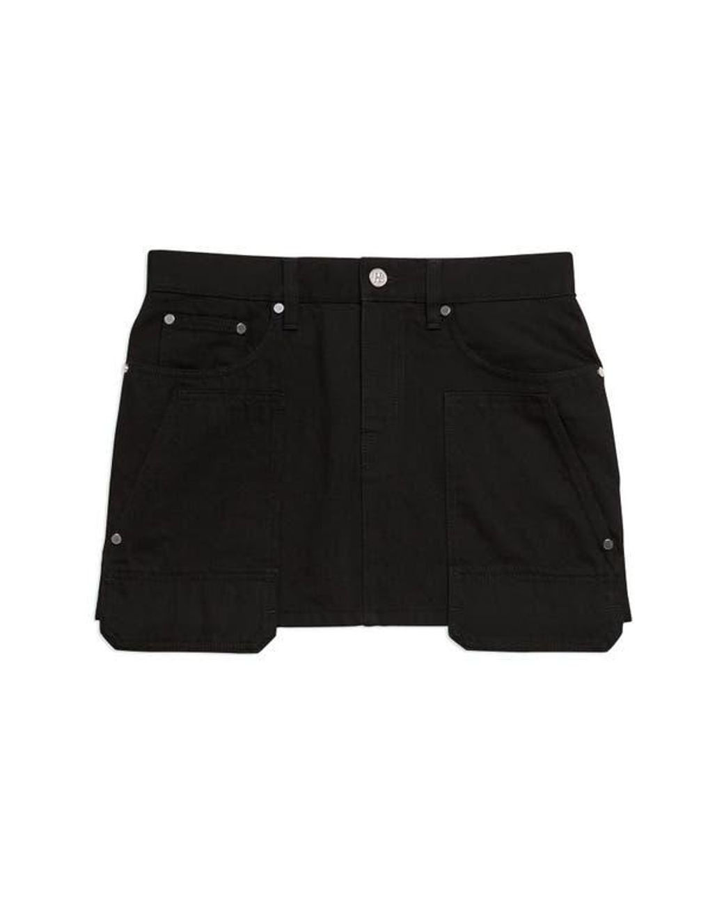 Helmut Lang Black Carpenter Miniskirt