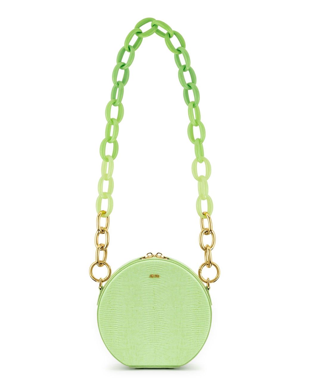 JW PEI Luna Acrylic Chain Circle Bag in Green | Lyst