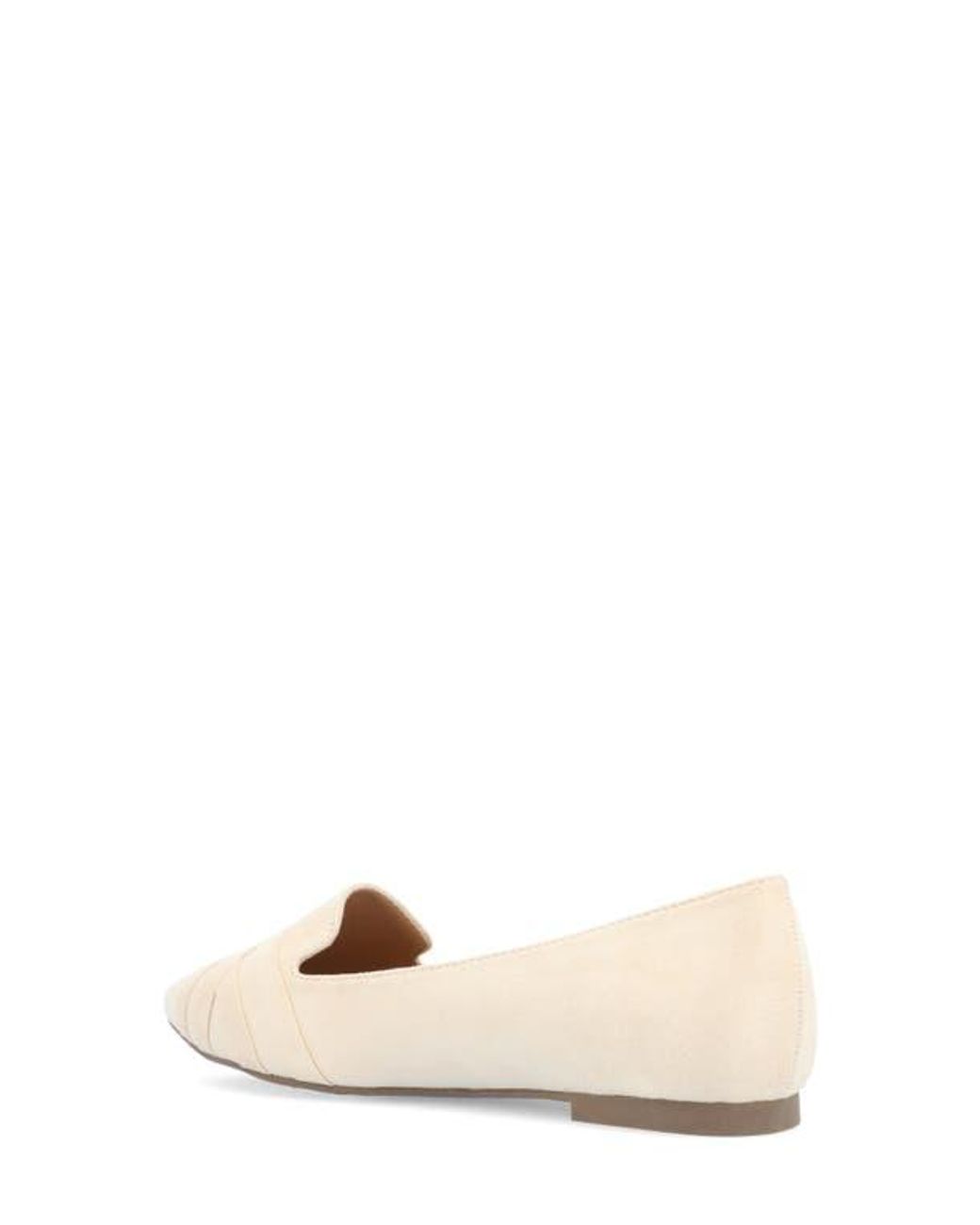 Journee Collection Natural Mindee Crisscross Toe Flat