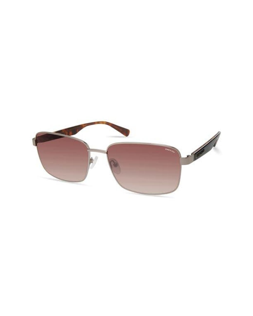Kenneth Cole Pink 61Mm Rectangular Sunglasses for men