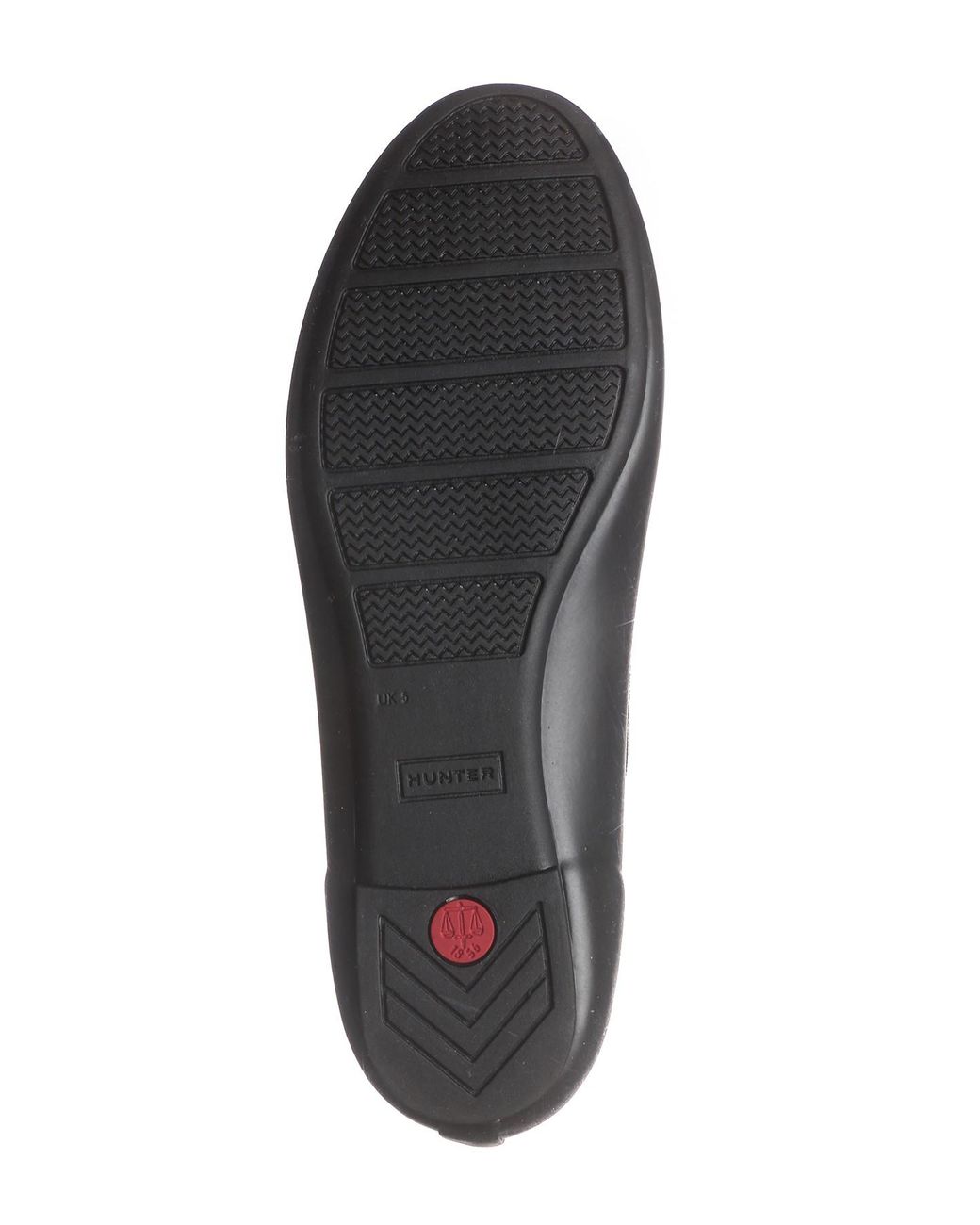 HUNTER Tour Gloss Ballerina Flats in Black | Lyst