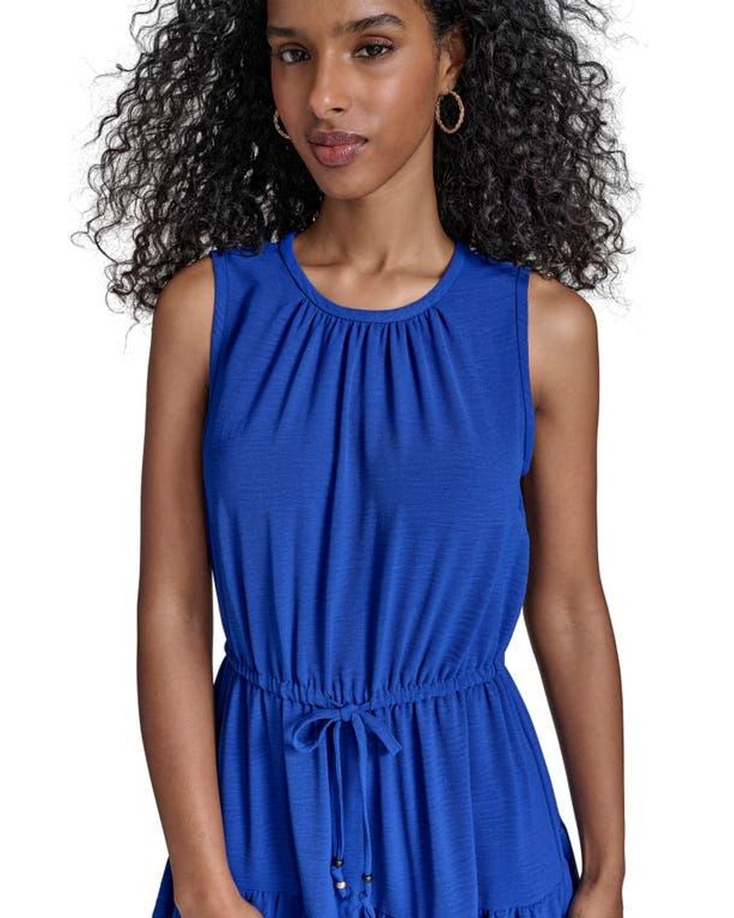 blue dress for baby girl Calvin Klein Sleeveless Dress Blue Size 6 SKU 001004-7 – Designers On A Dime main image 0
