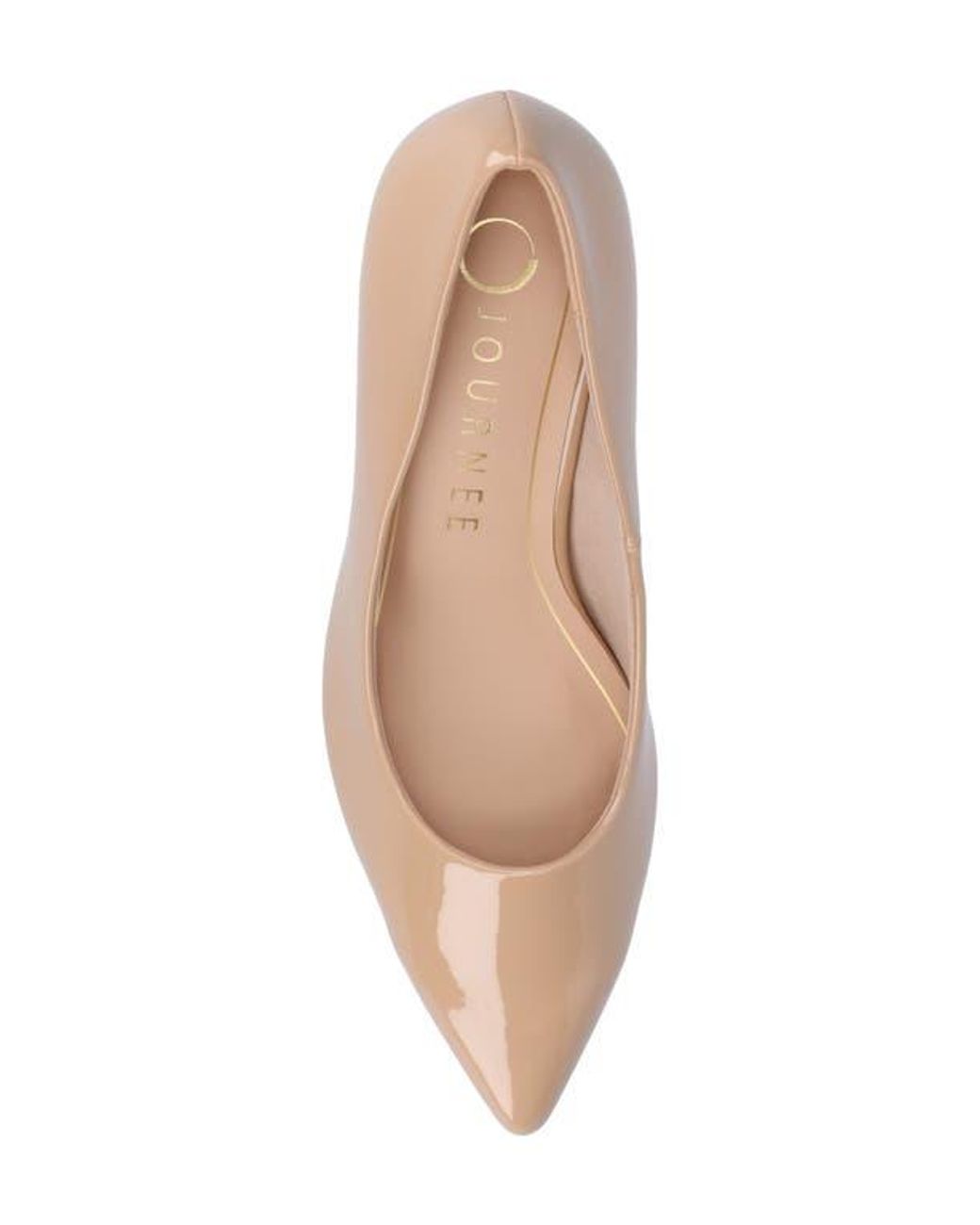 Journee Collection Natural Scylee Pump