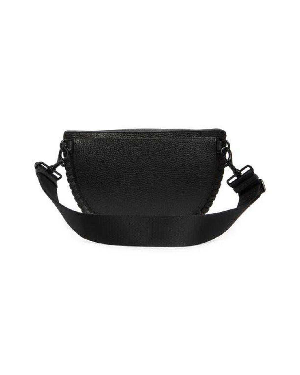Rebecca Minkoff Darren Whipstitch Leather Belt Bag in Black | Lyst