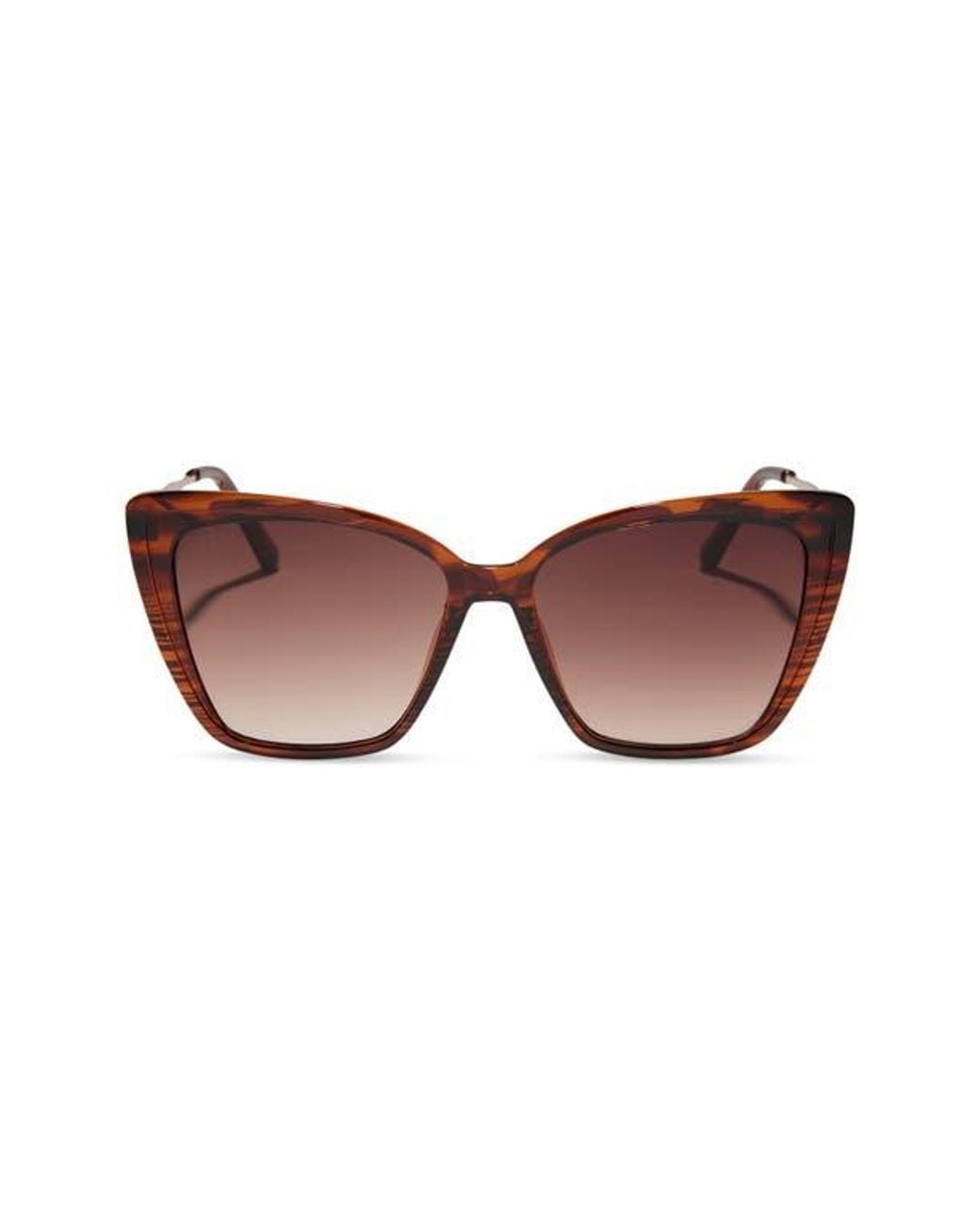 DIFF Brown Heidi 56Mm Cat Eye Sunglasses