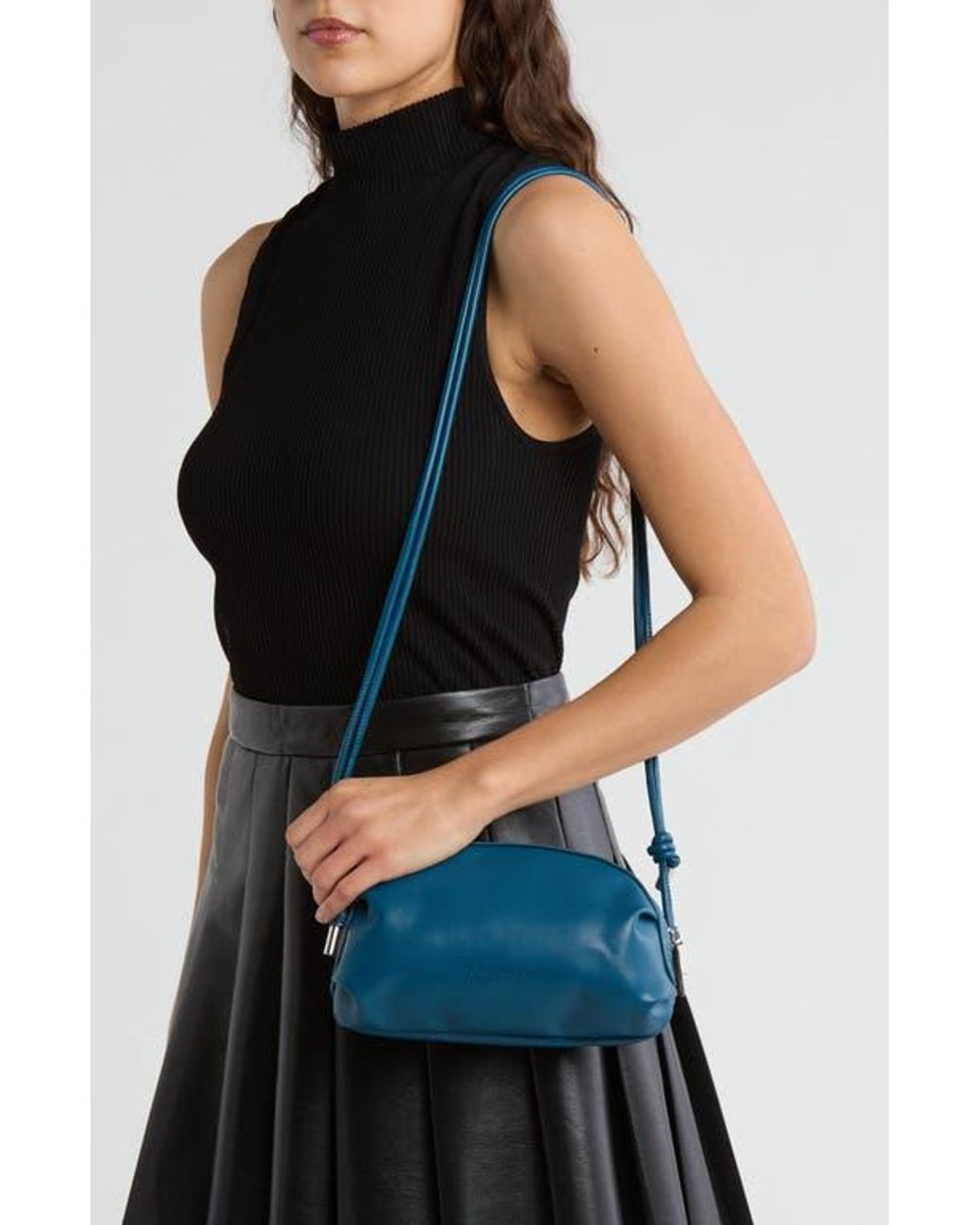 (US発)BCBG MAXAZRIA ミニクロスボディボディバッグ BCBGMAXAZRIA Mini Loaf Crossbody Bag in Blue | Lyst