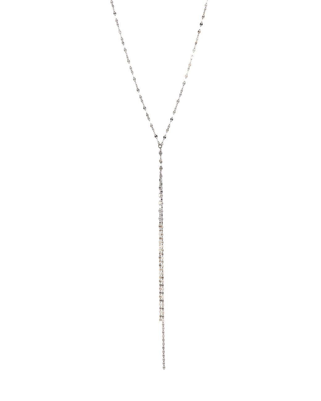 14K White Gold Lariat Diamond Necklace with White Diamonds -  JewelryImpressions.com