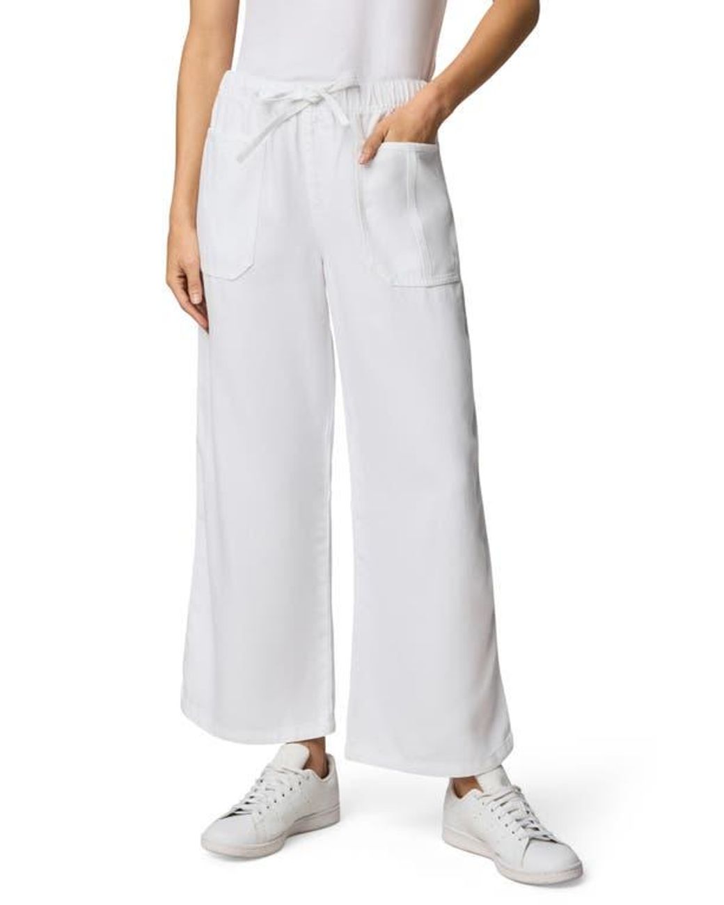 Splendid White Denim Drawstring Pants