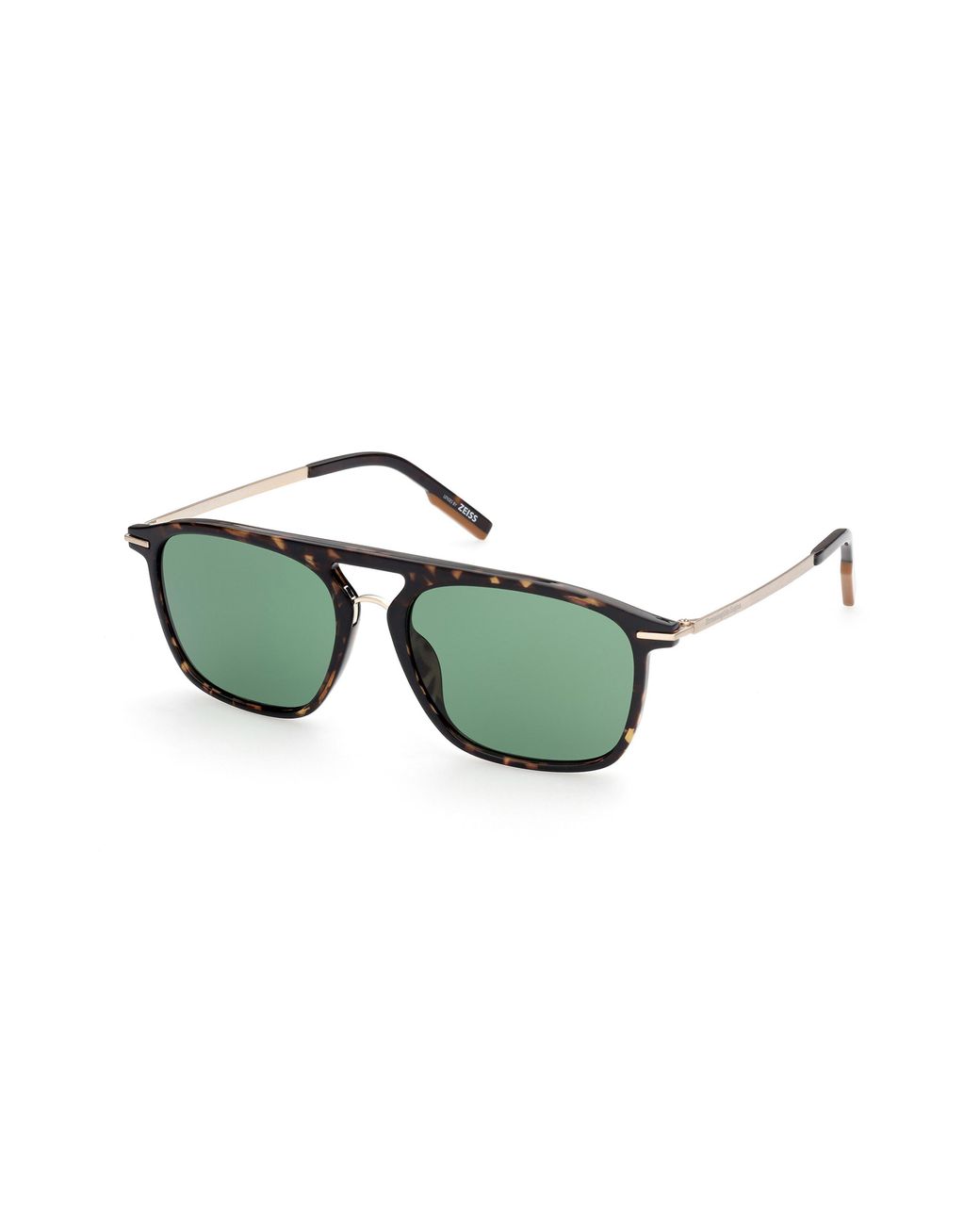 Zegna 56mm Gradient Rectangular Sunglasses In Dark Havana /green At Nordstrom  Rack for Men | Lyst