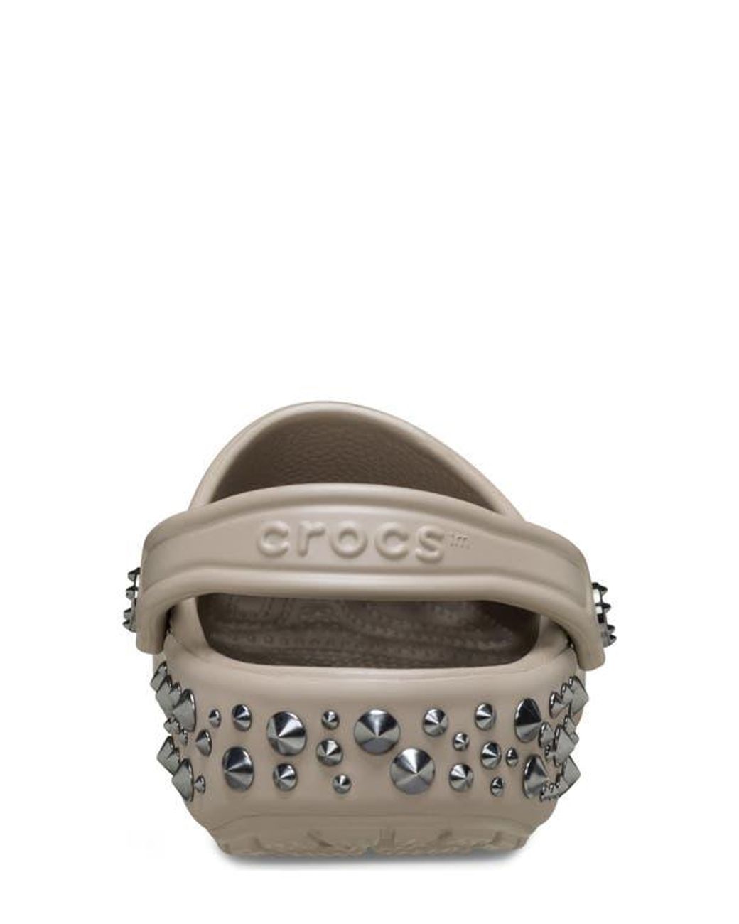 CROCSTM Gray Studded Classic Clog
