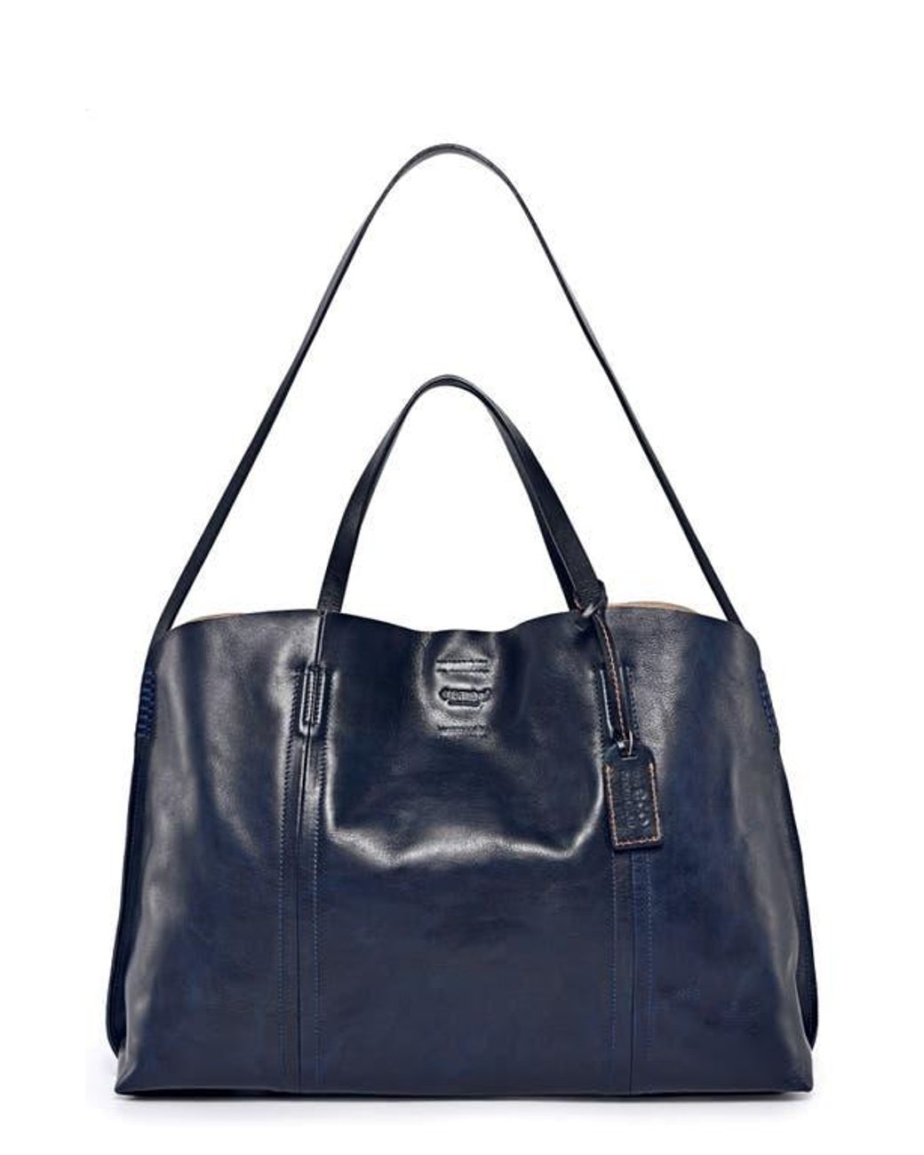 Old Trend Vintage Leather Forest Island Tote in Blue Lyst