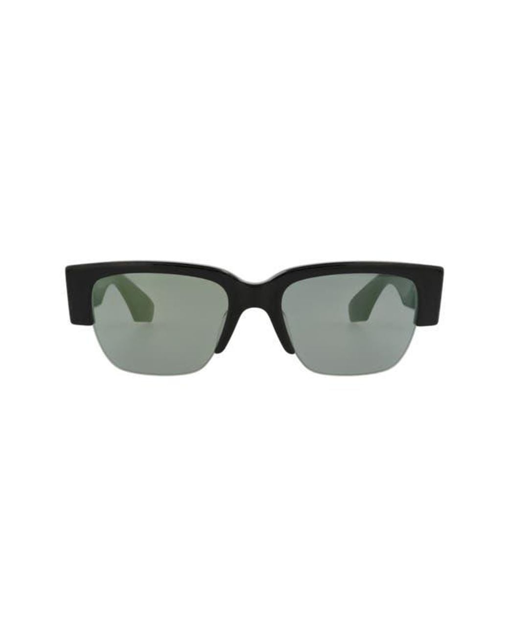 McQueen Multicolor 54Mm Half Rim Rectangular Sunglasses