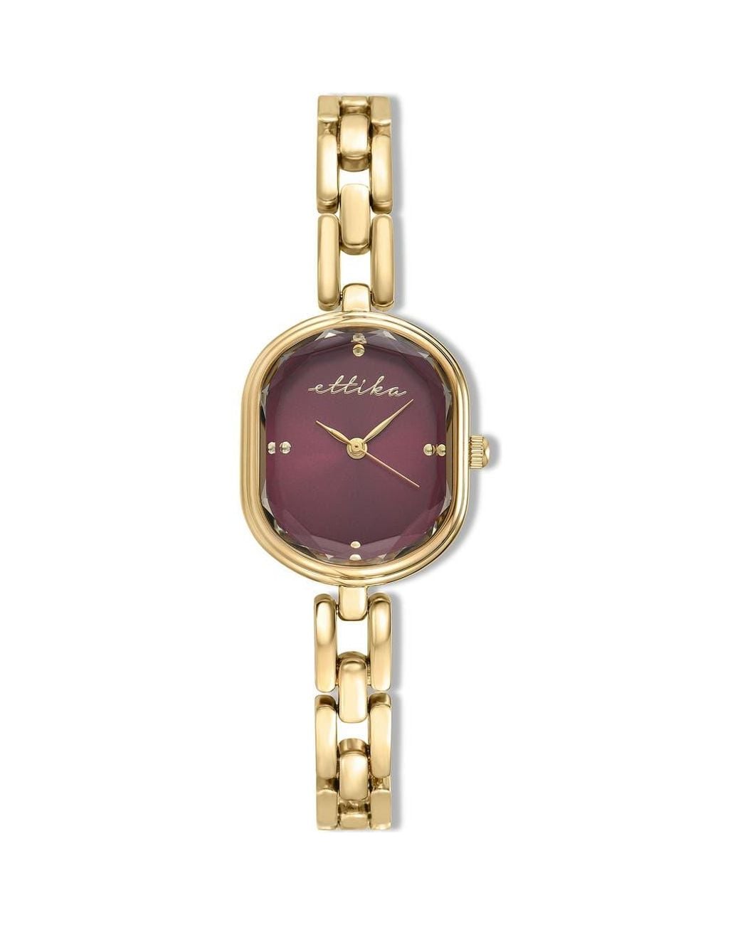 Ettika Metallic Elegant Link Bracelet Watch