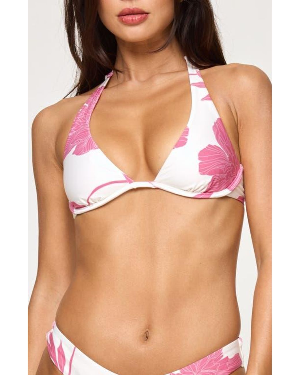 LSPACE Pink Isa Underwire Bikini Top