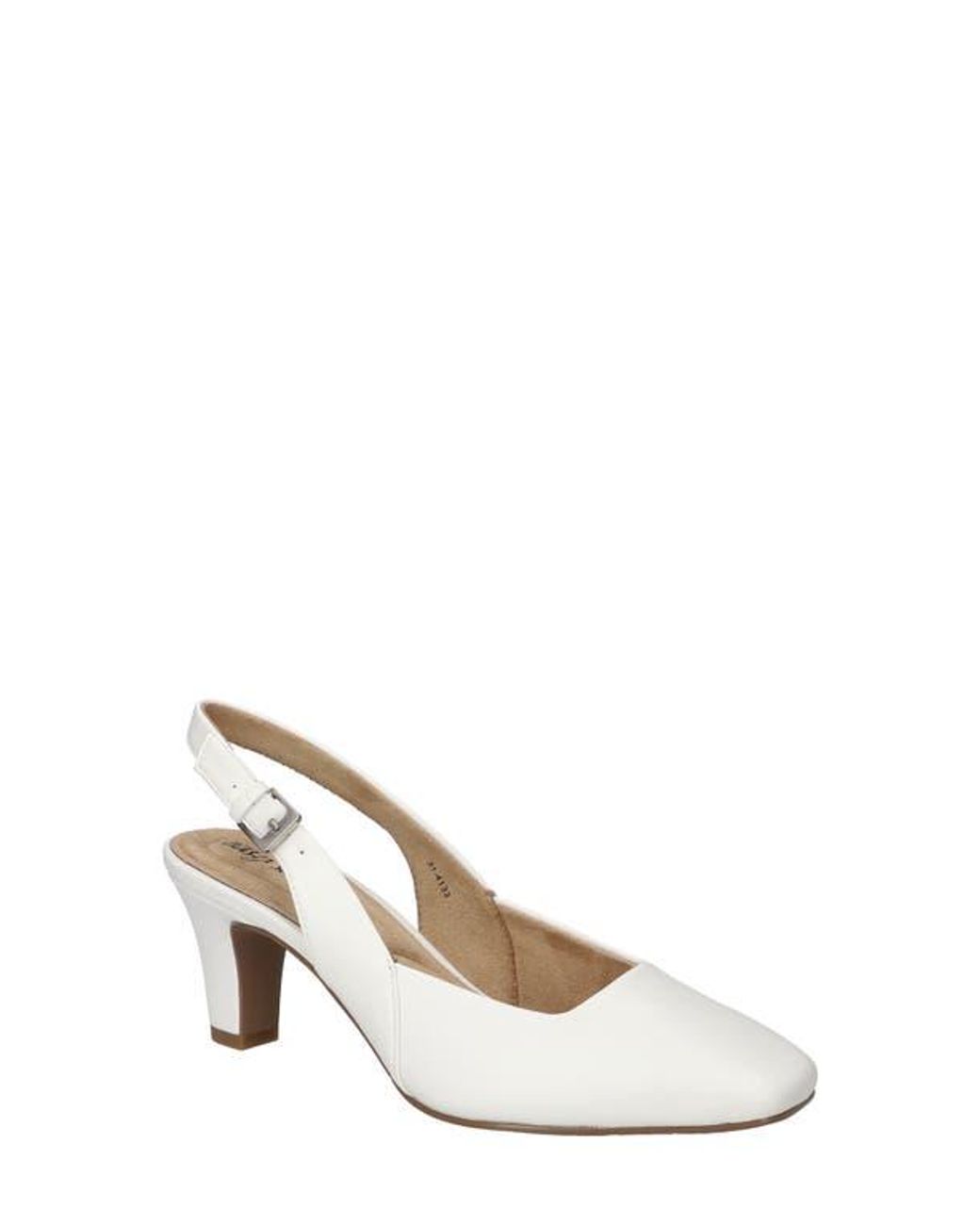 Easy Street White Ritsa Slingback Pump