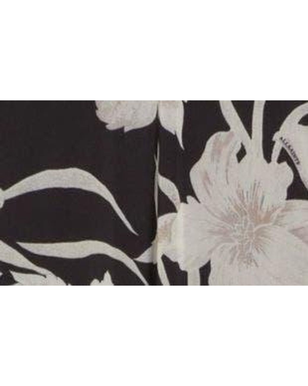 AllSaints Hanna Jardin Long Sleeve Mesh Dress in Black | Lyst