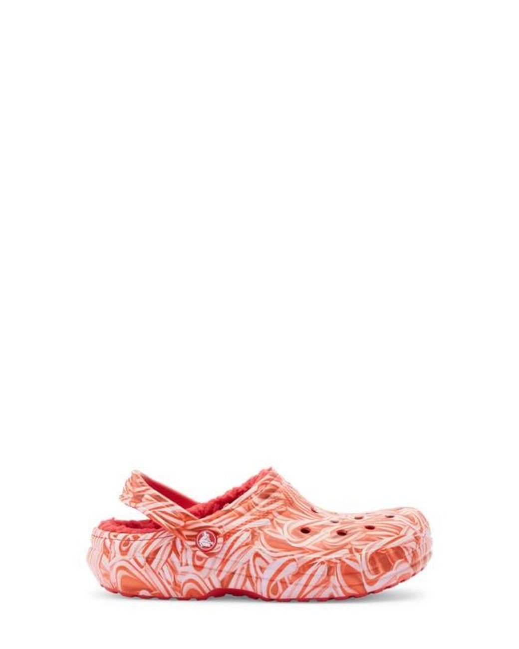 CROCSTM Pink Classic Lined Candy Cane Clog