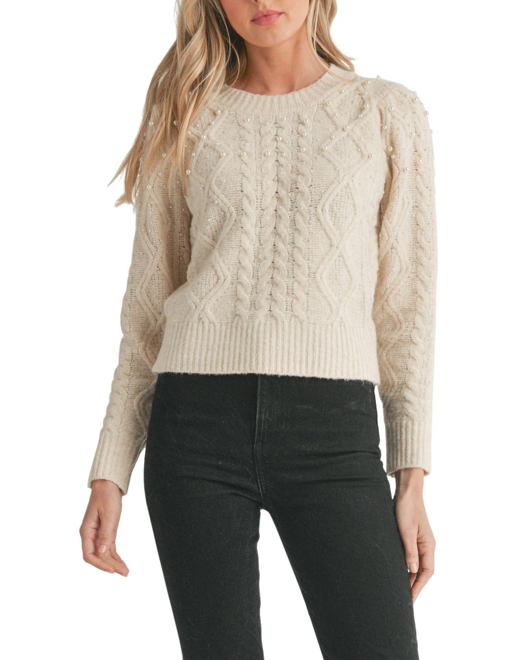 And Now This Women's Cable-Knit Mock-Neck Sleeveless Sweater - Macy's