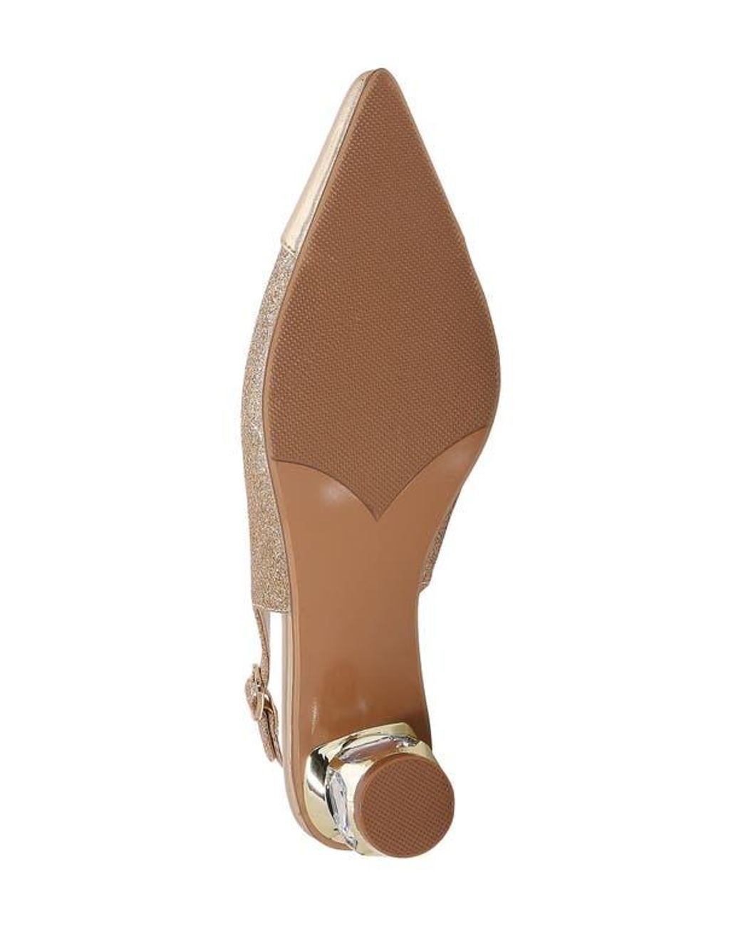 Lady Couture Natural Saphire Pointed Toe Slingback Pump