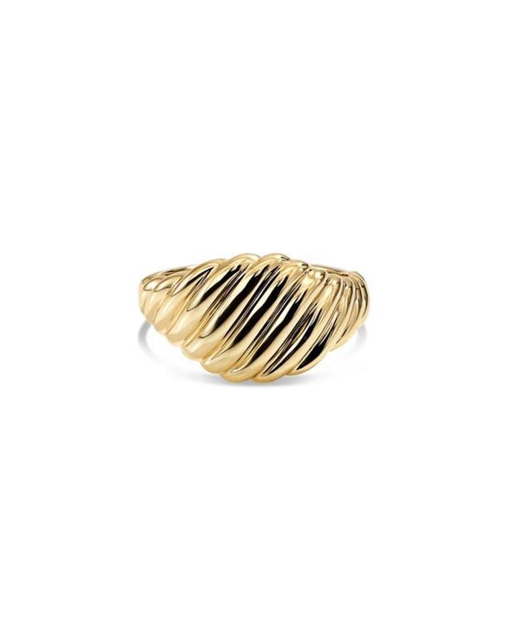 DEVATA Metallic Tapered Rope Band Ring