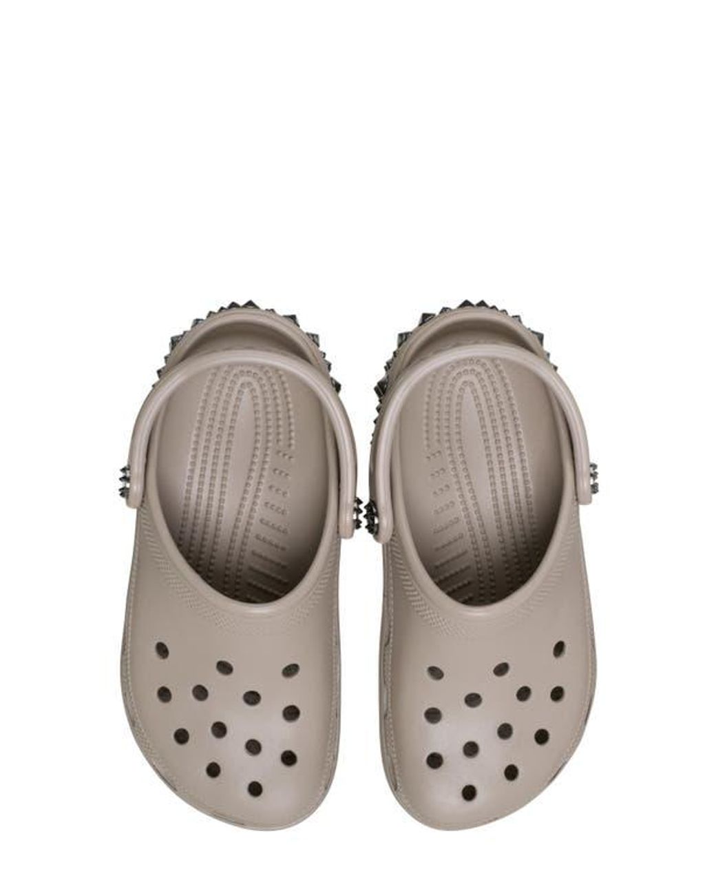 CROCSTM Gray Studded Classic Clog