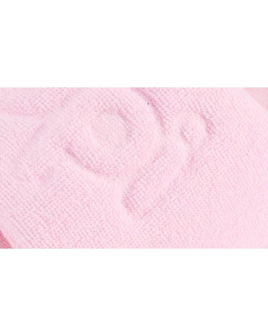 FLOOPI Pink Terry Platform Slide Sandal