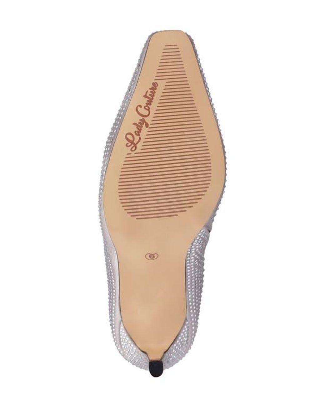 Lady Couture Gray Diamond Rhinestone Pointed Toe Boot