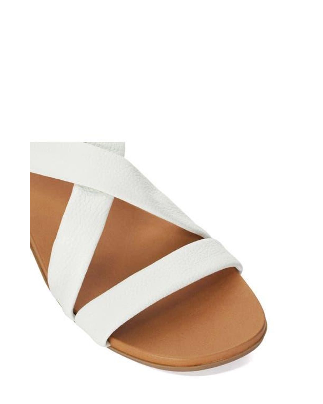 Dune White Landies Sandal