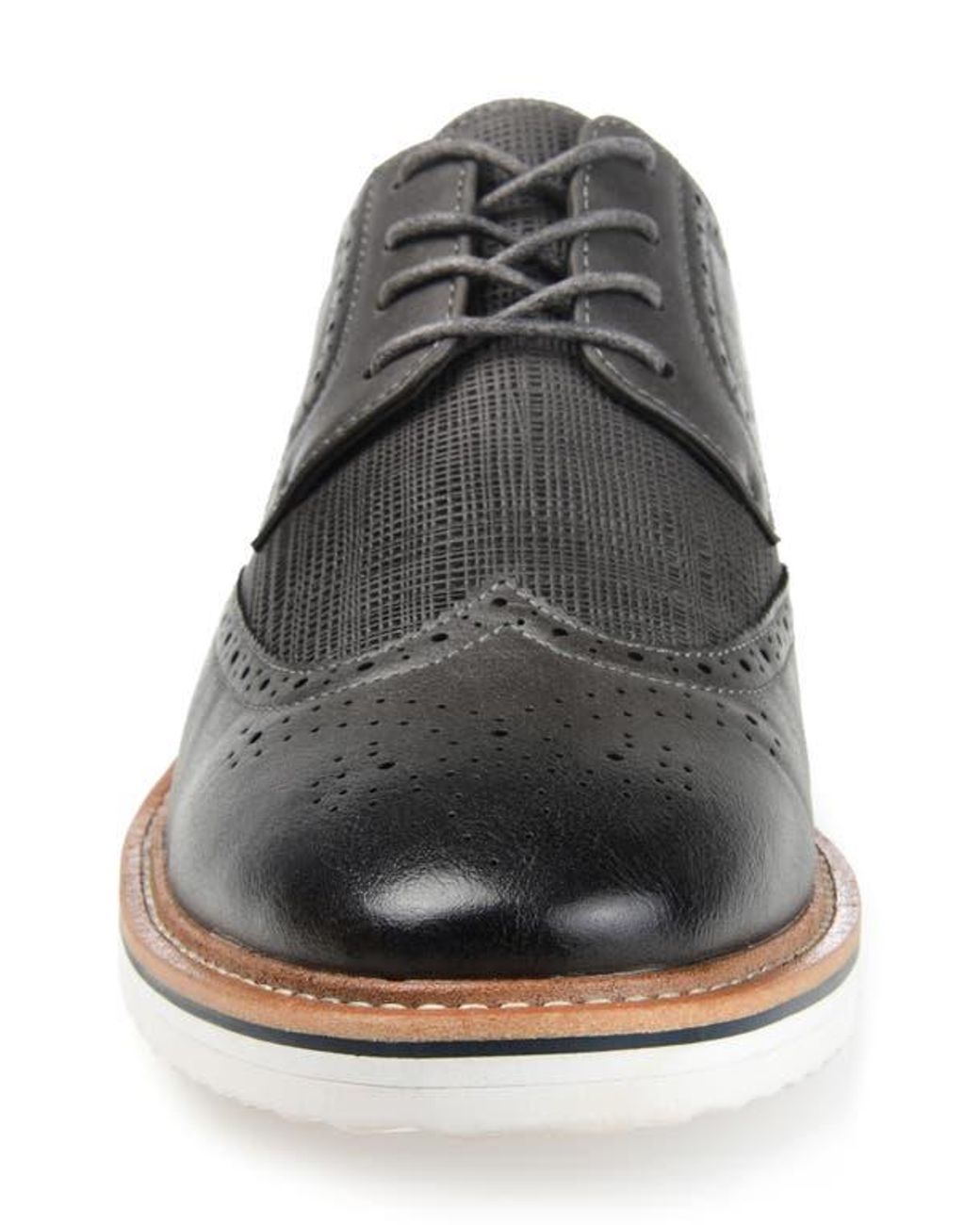 Vance Co. Black Warrick Wingtip Derby for men