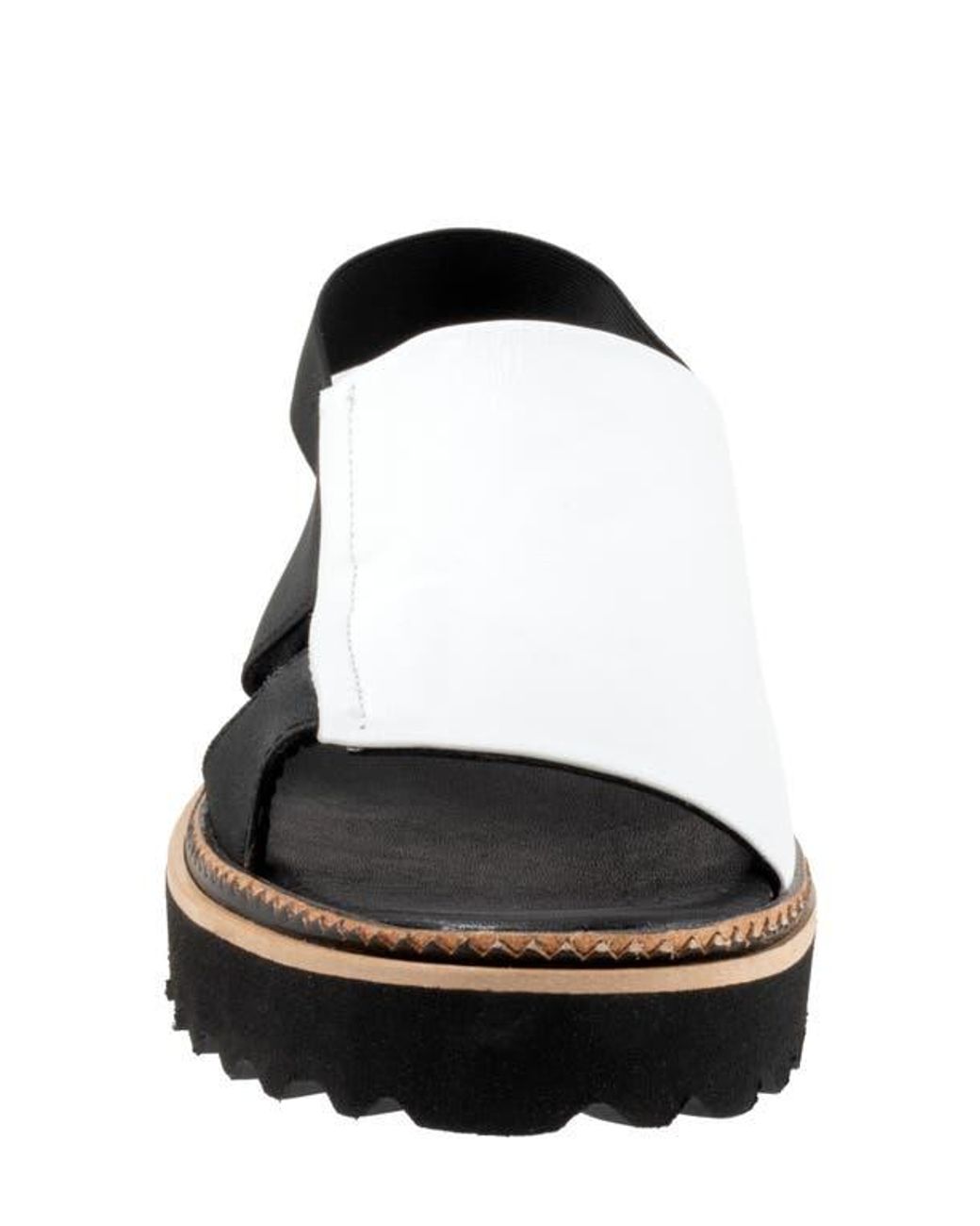 BUENO Black Amy Slingback Platform Sandal