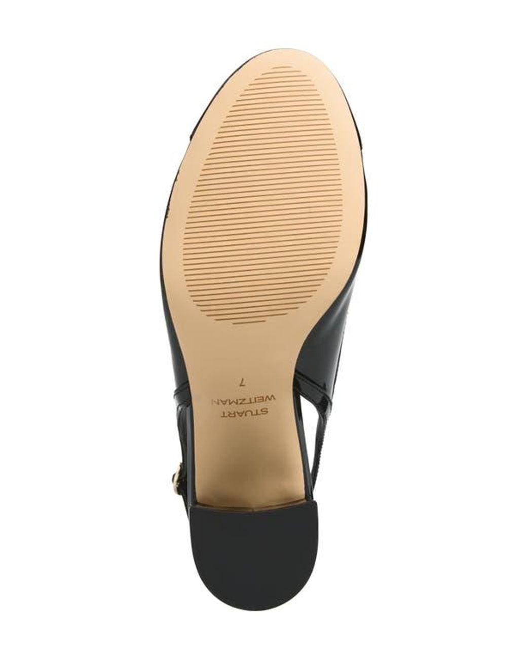 Stuart Weitzman Black Celina 60 Slingback Pump