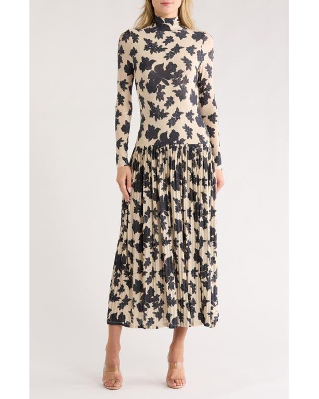 amaya floral long sleeve dress Elliatt Amaya Mini Dress Black Floral / S